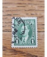 Canada Stamp King George VI 1c Used Green - $49.34 MXN