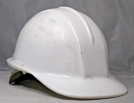 White USA Safety Cap Hard Hat Helmet Adjustable Vintage - £9.95 GBP