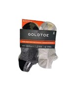 GoldToe Edition Mens Socks Sport Hiker No Show 6-Pk  Black Gray New AquaFX - $14.81