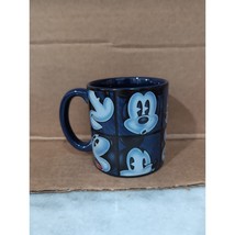 Mickey Mouse Many Faces Mug, Navy Blue Coffee Cup, Disney Store Collector Item - $9.90