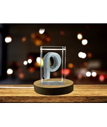 LED Base included | rho Greek alphabet letter 3D Engraved Art - $35.84 CAD+