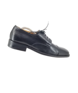 Bruno Magli Branson Mens Black Leather Oxford Dress Cap toe Italy Shoe Sz 10M - $98.77