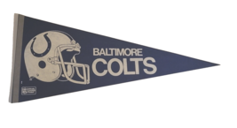 Vintage Baltimore Colts Pennant - Felt - 1980&#39;s NFL - £14.21 GBP