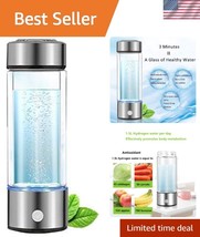 Hydrogen Water Generator for Mom - Quick 3-Minute Ionizer | Travel-Friendly - $728.59 MXN