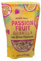 Trader Joe&#39;s Passion Fruit Granola with Dried Raspberries 12 oz Bag - $314.87 MXN