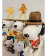 X5 McDonalds &#39;Connect A Snoopy&#39; Toys Plus X4 &#39;World Tour&#39; Snoopy&#39;s - $363.73 MXN