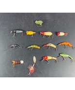 Vintage Fishing Lure Lazy Ike Popper River Runt Crankbait Glo Lite + lot... - £31.48 GBP