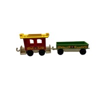 Vintage Fisher Price Replacement Circus Train Monkey &amp; Lion Cars 1973 - $18.69