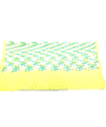 Vintage Baby Blanket Pastel Yellow Green Pink Blue 40x40  - €10,08 EUR