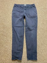 Daily Ritual Women&#39;s Mid-Rise Skinny navy blue khaki pants size 8  - £15.97 GBP