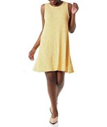 Amazon Essentials Women&#39;s  Scoop Neck Swing Knit Floral Tank Dress Yello... - €13,01 EUR