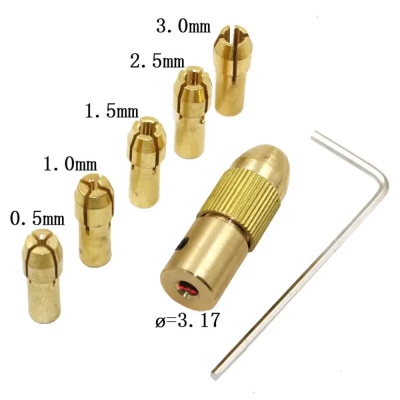 7pcs/set 2.35-5.05mm ss Dremel Collet Mini Drill Chu For Electric Motor Shaft Dr - $161.78