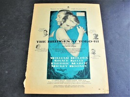 The Bridges at Toko-Ri-1954 film-William Holden, Grace Kelly-Page Movie Ad. - $8.34