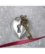 Key to My Heart Pendant or Basket Tie On Longaberger  - £8.61 GBP