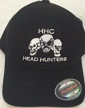 NEW MILITARY HHC COMPANY Head Hunters Cap Hat Skulls Flex Fit SIZE LARGE... - $80.99