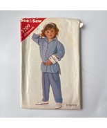 See &amp; Sew 5709 Sewing Pattern Size 6 Shirt Pants 1987 Child Girls Top Vi... - £6.19 GBP