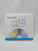 Memorex 5Pk CD-R 52X 700MB/Mo 80 Min - £23.36 GBP