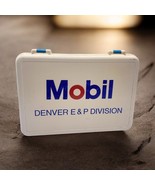 Mobil First Aid Kit Case &amp; Contents Denver Collectible Vintage Advertisi... - $1,499.06 MXN