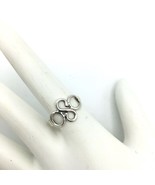 FIGURE 8 handmade sterling silver ring - size 6.25 infinity symbol polished - £14.26 GBP