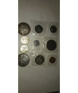 SET OF SILVER CANADIAN COINS/1945-1947 DOLLARS/1978 MINT SET/2 SILVER  Q... - $1,427.77 MXN