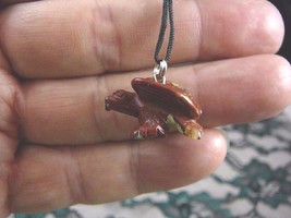 (an-eag-7) little EAGLE RED Jasper eagles carving Pendant NECKLACE FIGUR... - £6.16 GBP