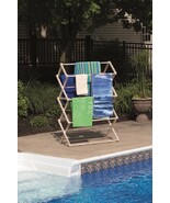 LARGE FOLDING DRYING RACK AMISH HANDMADE - 40W x 60H x 19½D Maple Laundr... - $337.03 CAD