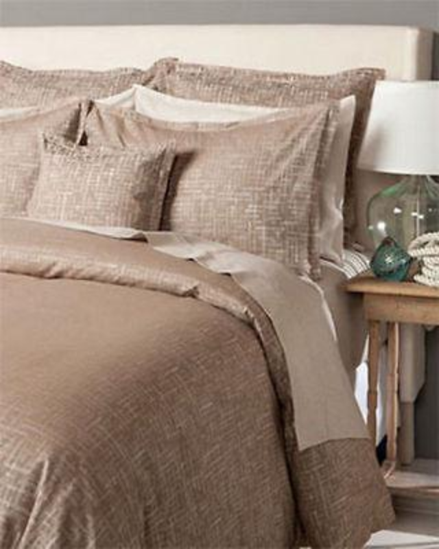Barbara Barry Mid Century Walnut Cotton Set of 2 Standard Queen Pillow Shams - $12.97