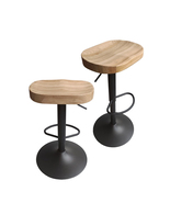 SEAT4U Muskoka Swivel Height Adjustable Bar Stool Set(2pcs) - $299.00