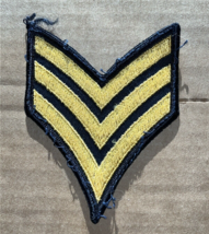 US Army Sergeant Embroidered Military Patch (blue) - £3.97 GBP