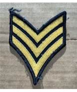 US Army Sergeant Embroidered Military Patch (blue) - $5.00