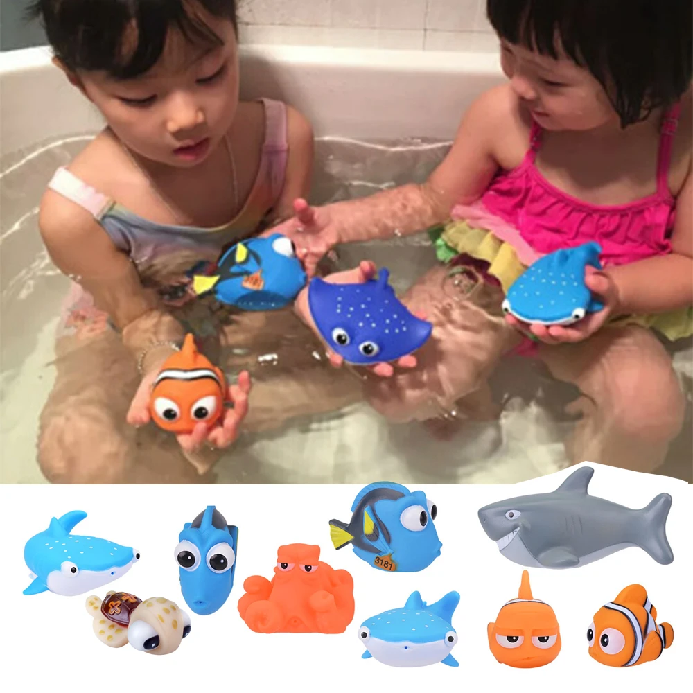 Baby Bath Toys Kids Funny Soft Rubber Float Spray Water Squeeze Toys Rubber - £6.98 GBP+