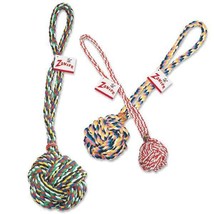 Monkey Fist Knot Rope Dog Toy Ball Handle Fetching Tugging Choose Size &amp;... - $12.76+