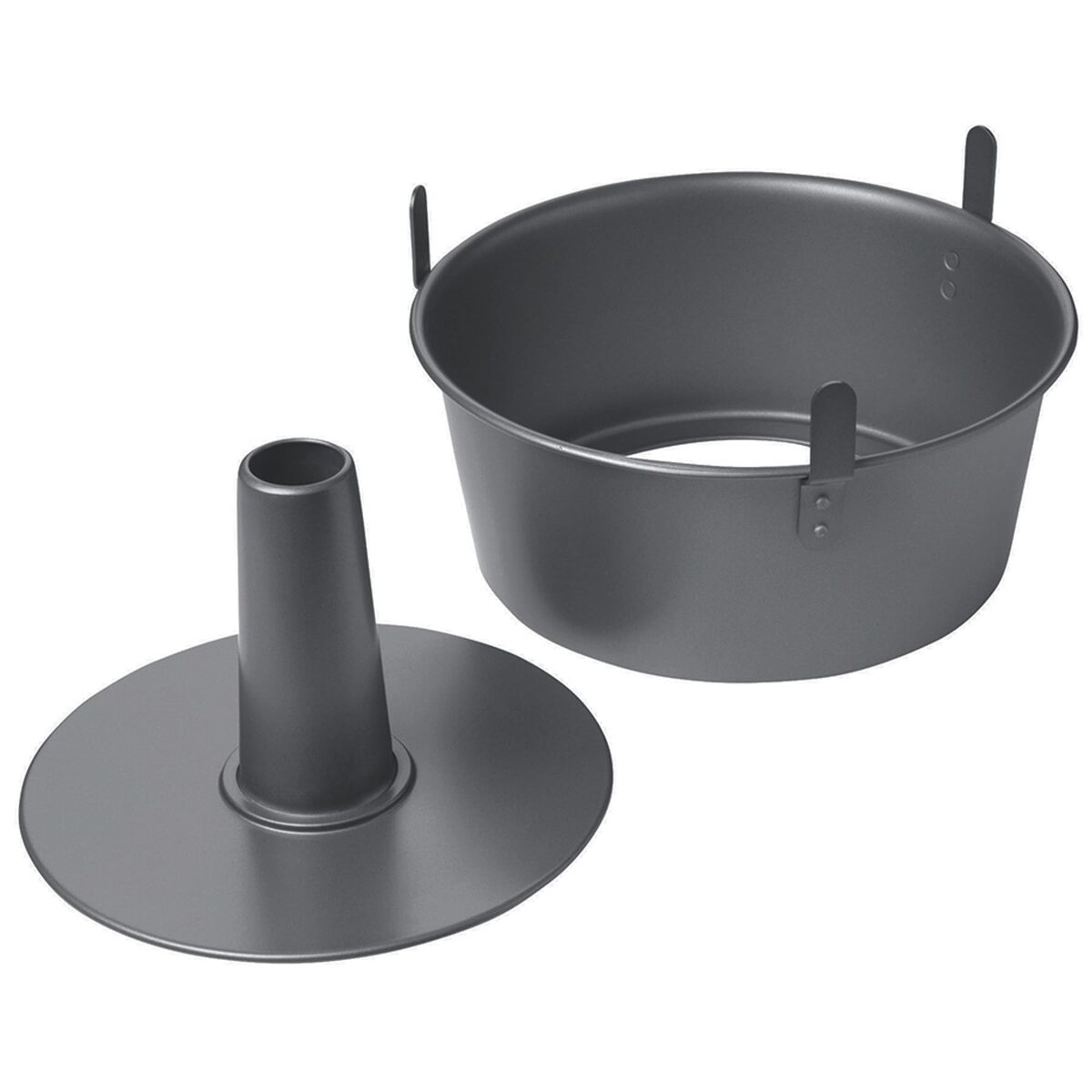 Chicago Metallic Angel Food Cake Pan with Cooling Feet, 2-Piece Nonstick... - $30.35