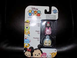 Disney Tsum Tsum 3-Pack Figures: Thumper 218/Piglet 153/Minnie 104 Series 2 NEW - £17.74 GBP