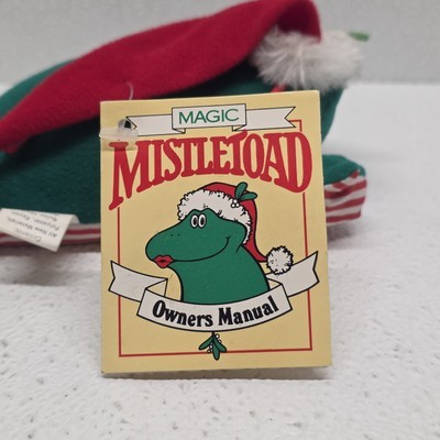 Heartline Magic MistleToad Frog Plush Vintage Christmas 1985 With Tag! Item image 13