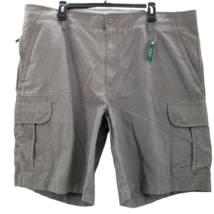 LL Bean Allagash Cargo Shorts Men’s Size 42 x 10”  Gray Natural Fit Flat Front - £23.10 GBP