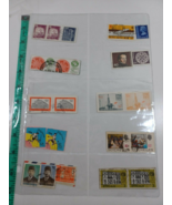 lot of posted international stamps indonesia, USA see photos (book 2 # 16) - £4.73 GBP