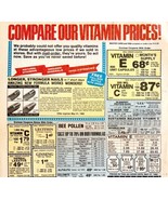 Vitamin Advertisement Page Nutrition Headquarters 1982 Vintage Health DW... - £15.68 GBP