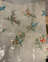 Vintage Karen Carson Creations Polyfab Scented Drawer Lining Birds Floral - £7.50 GBP