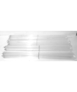 Set of 24 Vintage Lucite Chandelier 23&quot; Long Hexagon Shaped Prisms - $270.30 CAD
