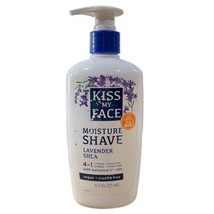 Kiss My Face 4 in 1 Moisture Shave 11 oz Lavender Shea Vegan New - Shelf... - £14.66 GBP