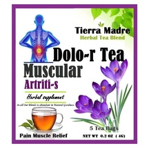 Tierra Madre Pain Muscle / Arthritis Relief Tea / Dolor Muscular 18 Tea Bags  - £13.45 GBP