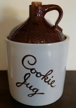 Vintage Pottery Whiskey Jug &quot;Cookie Jug&quot; Two (2) Piece Jug with Original... - $80.00