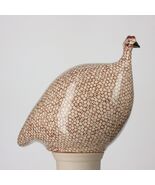 Les Ceramiques de Lussan Small Ceramic Guinea Fowl - White Spotted Borde... - €156,11 EUR