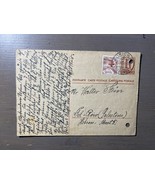 Vintage Old Postcard Telegram From Switzerland To Palestine 1946 - $12.96 CAD