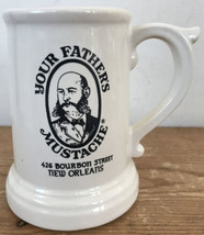 Vtg 70s Your Fathers Mustache Bourbon Street New Orleans Bar Pub Beer St... - $49.99