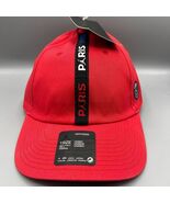 Air Jordan Hat Men Red Paris Saint Germain Jumpman Strap Back Cap New - $179.44
