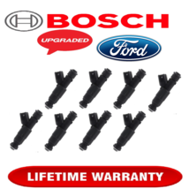 New Hp Upgrade Oem Bosch x8 4 Hole 30LB Iv Gen Fuel Injectors For 11-19 Ford 5.0 - £110.82 GBP