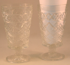 Jeannette Glass Footed Tumblers (Set of 2) - Vintage - $11.29