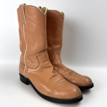 WOMENS JUSTIN WESTERN ROPER PEACH BOOTS SIZE 6.5B - $34.22 CAD